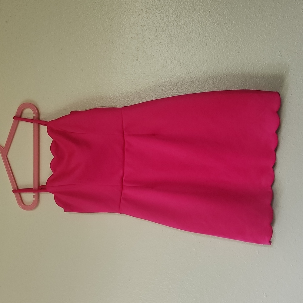 Hot pink dress